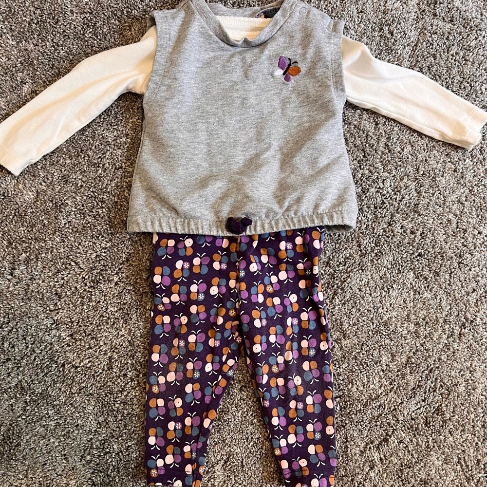 Baby Girl Floral T-Shirt Set